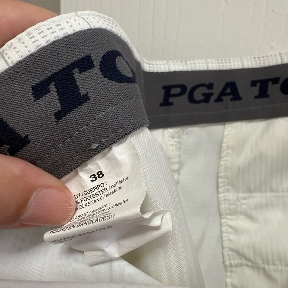 PGA Tour Gray & White Golf Shorts Size 38 - Picture 5 of 6